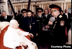 Встреча с Иоанном Павлом II в Ватикане, 2004 год