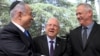 Биньямин Нетаньяху, Реувен Ривлин и Бени Ганц на встрече в Иерусалиме, 19 сентября 2019 года