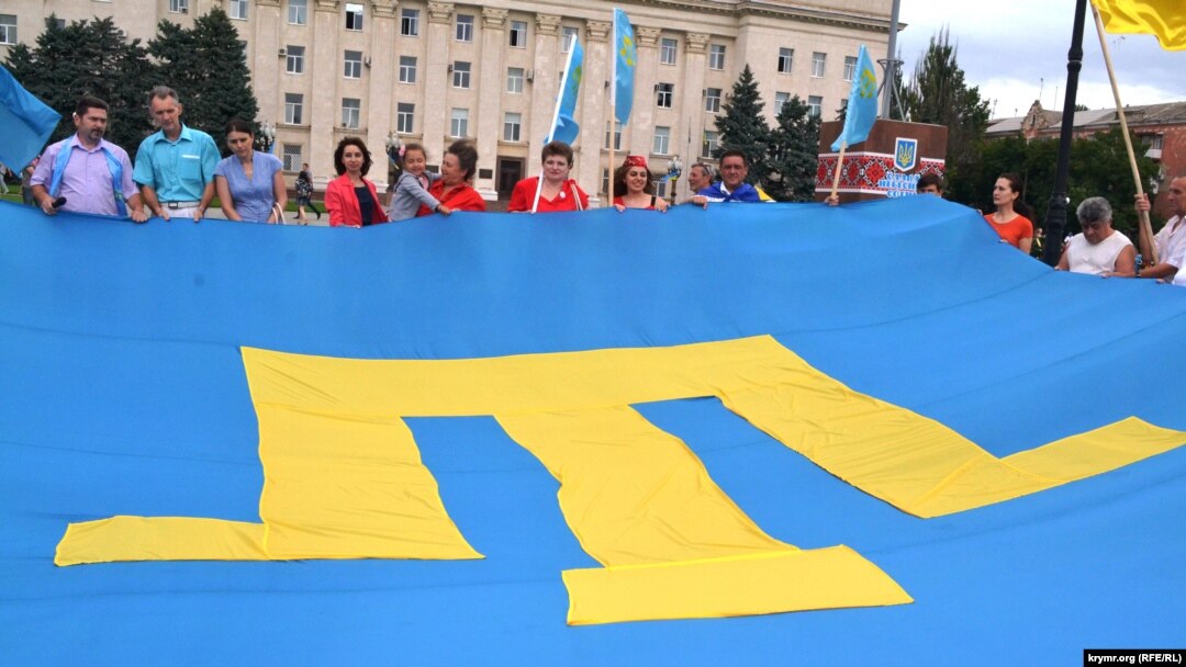 Прапор кримських татар. Херсон