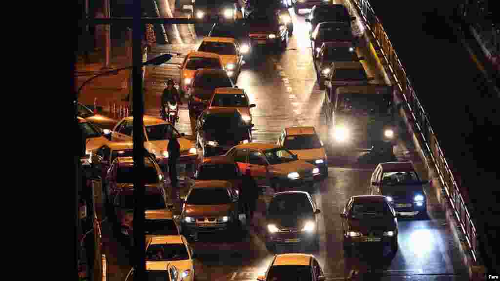 Some Tehran residents found refuge in their cars and sought safer ground or just ran their engines for warmth in the cold conditions.