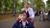 Tatarstan -- Timur Fazliev, disabled, with Svetlana Fazlieva, his mother, 2Sep2018