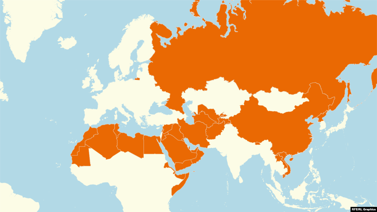 Countries Where Jehovah's Witnesses' Activities Are Banned