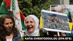 Kurdska dijaspora protiv turske vojne operacije u Siriji, Kipar