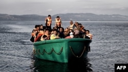 Түркиядан Эгей теңізімен Грекияға бара жатқан мигранттар. Қараша 2015 жыл.