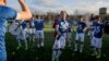 Belarus - Football match between the teams of the first league Pramen-Tarpeda. Minsk,11Oct2017