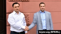 Борис Бабин (справа) со своим первым заместителем Изетом Гдановым