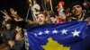 osovars celebrate the independence of Kosovo