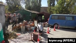 Демонтаж гаражів у Сімферополі