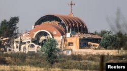 Ассирийская церковь, взорванная боевиками