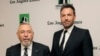 Ben Affleck, right, a cast member and director of the film "Argo," poses with former C.I.A. agent Tony Mendez, whom he portrays in the film, backstage at the 16th Annual Hollywood Film Awards Gala on Monday, Oct. 22, 2012, in Beverly Hills, Calif. (Photo 
