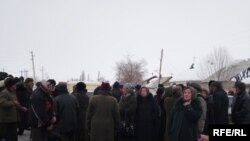 Protesters gathered in Naryn