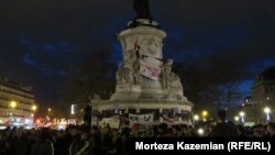 France -- Protests in Paris. High school and college students are playing a prominent role in weeks of protests over a bill to relax the work week and make lay-offs easier.