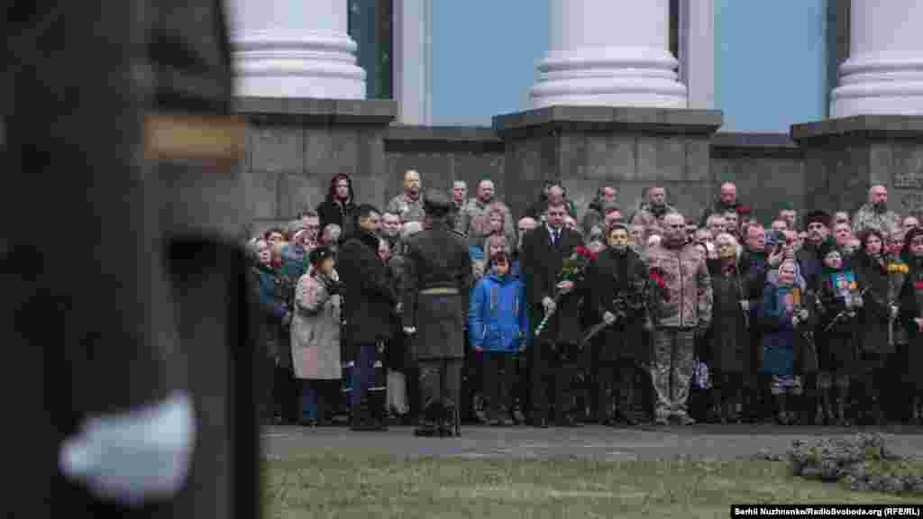 Ukraine — Commemoration of servicemen killed during the defense of the Donetsk airport, Kyiv, 20Jan2020