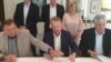 Izetbegović, Dodik i Čović su potpisali Principe za formiranje vlasti na državnom nivou 5. avgusta, u prisustvu šefa delegacije EU Larsa Gunara Wigemarka