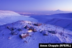 The Cosmic Ray Research Station on Armenia's Mount Aragats at an altitude of 3,200 meters (Amos Chapple, RFE/RL)