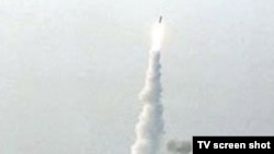 A recent test-launch of Russia's Bulava missile