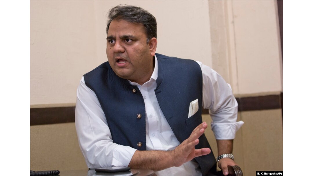 Pakistani Information and Broadcasting Minister Fawad Chaudhry