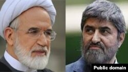 Mehdi Karroubi and Ali Motahri