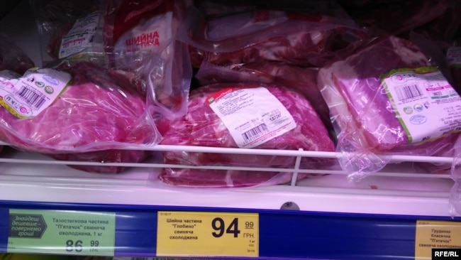 В Киеве килограмм свинины стоит примерно 95 гривен