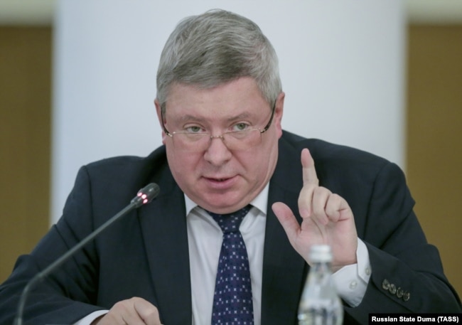 Former Russian lawmaker Aleksandr Torshin (file photo)