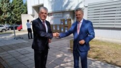 Premijer Hercegovačko-neretvanskog kantona Nevenko Herceg i šef Delegacije Europske unije u Bosni i Hercegovini, ambasador Johann Sattler