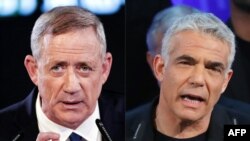 بنی گانتز (تصویر سمت چپ) و یائیر لاپید با تشکیل ائتلافی به قوی‌ترین رقیب در ده سال نخست وزیری نتانیاهو مبدل شده‌اند