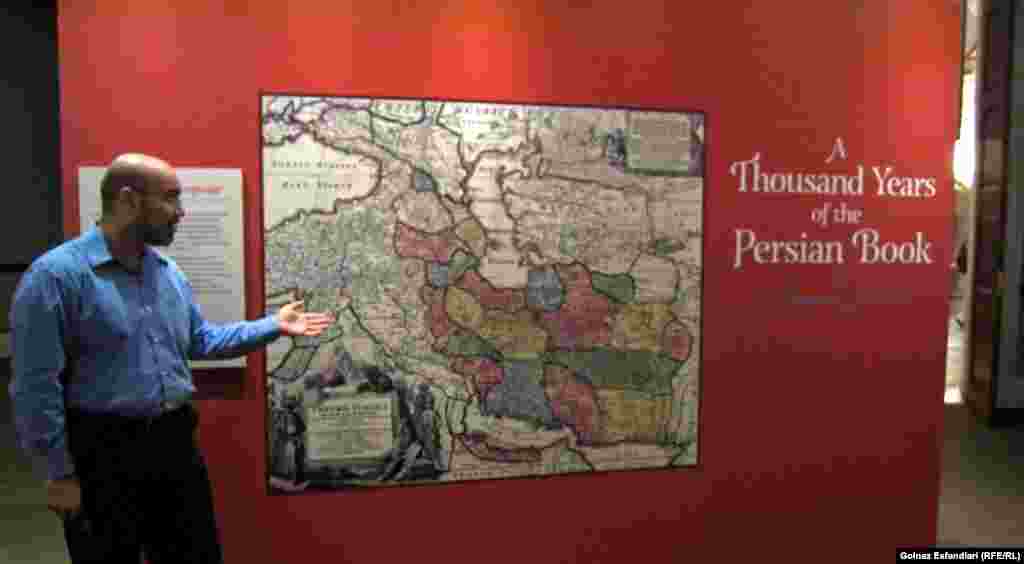 Curator Hirad Dinavari explains that Persian used to be the language of the elite in a vast area stretching from from the Moghul Empire in India to the Ottoman Empire. &quot;It didn&#39;t necessarily tie in to a narrow ethnicity like it does today,&quot; he said. Dinavari said the exhibit is intended to showcase the diversity of Persian tradition across different faiths and ethnicities.