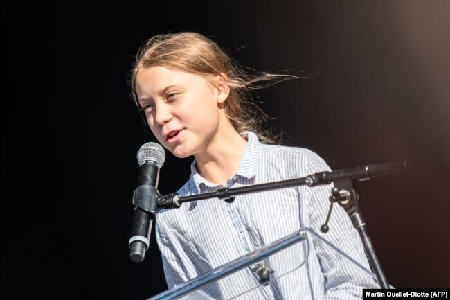 Aktivistja për klimën, Greta Thunberg.