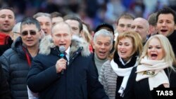 На митинге в поддержку Владимира Путина в Москве, март 2018 года 