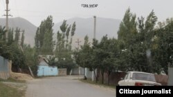 A view of the Ungar-Too disputed territory on the border between Kyrgyzstan and Uzbekistan. 