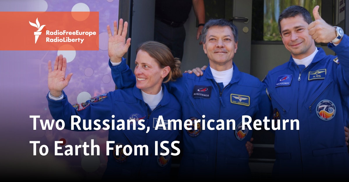 Two Russians, American Return To Earth From ISS