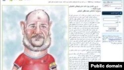 Cartoonist Mahmoud Shokrayi had been sentenced to 25 lashes for depicting parliamentary deputy Ahmad Lotfi Ashtiani as a soccer player.