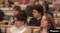 Armenia -- Women at a parliamentary hearing in Yerevan, undated.