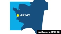 Карта Мангистауской области.