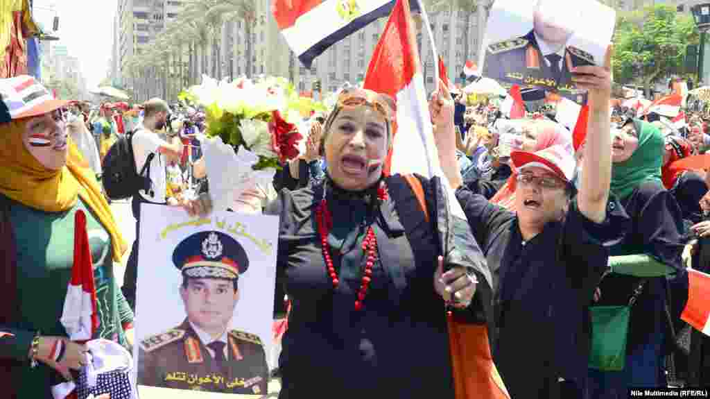 یکی از مخالفان مرسی در میدان تحریر