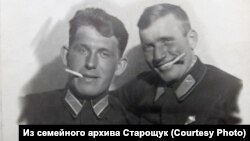 Василий Старощук и Георгий Сур. 1942 год