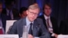 U.S. -- Brian Hook, Director of Policy Planning, U.S. Department of State, speaks at The 2017 Concordia Annual Summit at Grand Hyatt New York in New York, September 19, 2017 