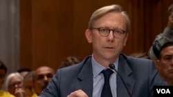 Brian Hook testifying at the Senate Foreign Relations Committee. October 16, 2019
