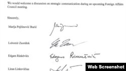 Pismo ministara vanjskih poslova osam evropskih država šefici diplomatije EU