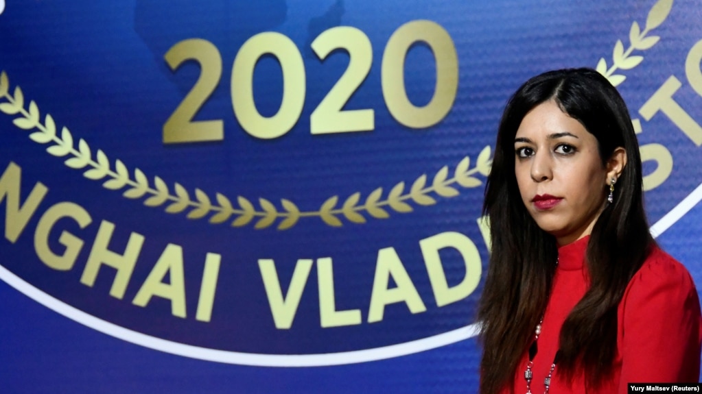 The U.S. State Department said Iranian chess arbiter Shohreh Bayat will be honored for choosing “to be a champion for women’s rights rather than be cowed by the Iranian government’s threats.”