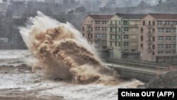Тайфун «Лекіма» спровокував повінь у провінції Чжецзян на сході Китаю