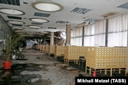 Библиотека ИНИОН после пожара, 4 февраля 2015 года