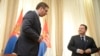 Predsednik Srbije i lider SNS-a Aleksandar Vučić i predsednik SPS-a Ivica Dačić