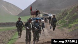 Афганские военнослужащие в ходе операции в провинции Фариаб, 1 июня 2015 года. Иллюстративное фото.
