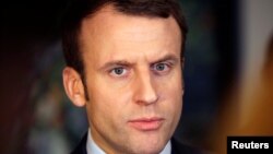 Kandidati i qendrës për president të Francës, Emmanuel Macron.