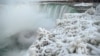 Ніагарський водоспад частково замерз через сильні морози – фото