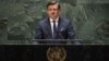 Дмитро Кулеба виступає на Генеральній асамблеї ООН напередодні нового російського вторгнення до України, 23 лютого 2022 року
