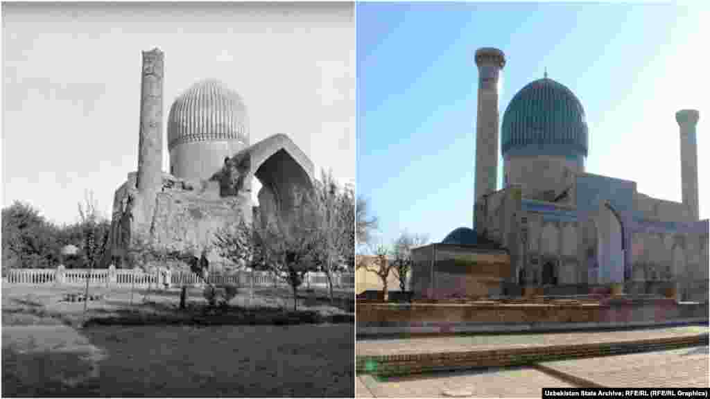 The Amir Temur mausoleum was originally built in the 14th century.