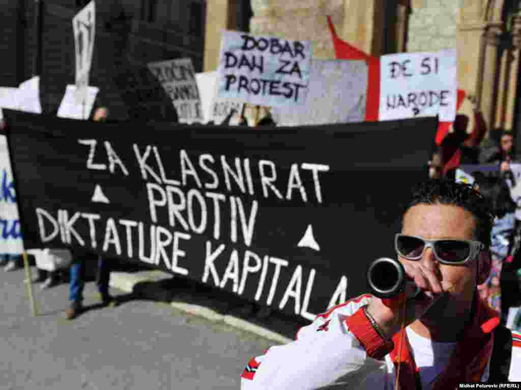 Protesti protiv neoliberalnog kapitalizma, Sarajevo, 15. oktobar 2011