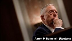 U.S. Secretary of Defense James Mattis testifies before a Senate Armed Services Committee hearing on the "Political and Security Situation in Afghanistan" in Washington, D.C. on October 3.